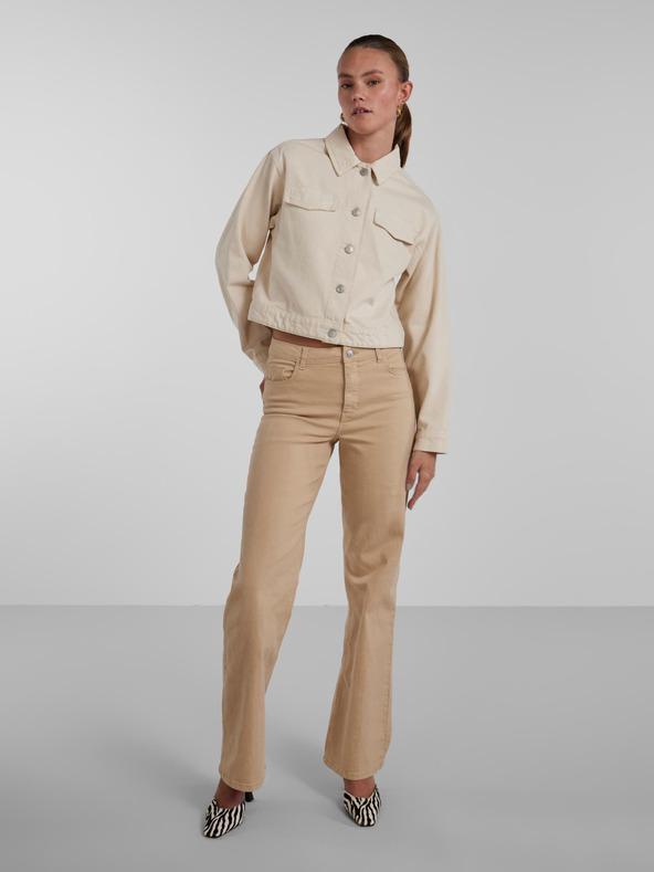 Pieces Kremasta ženska džins jakna Pieces Tessie