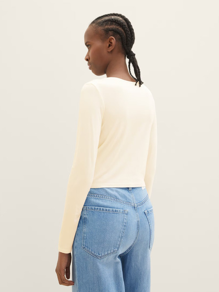 Tom Tailor Denim Kremasta ženska majica Tom Tailor Denim