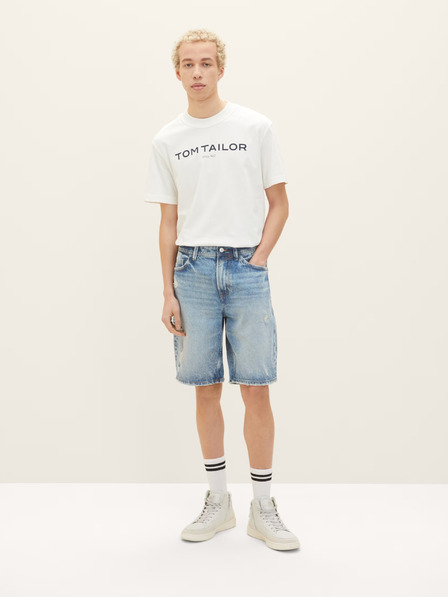 Tom Tailor Denim Svetlomodre moške kratke hlače iz džinsa Tom Tailor Denim