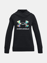 Under Armour Dekliški pulover Under Armour Rival Logo Hoodie-BLK