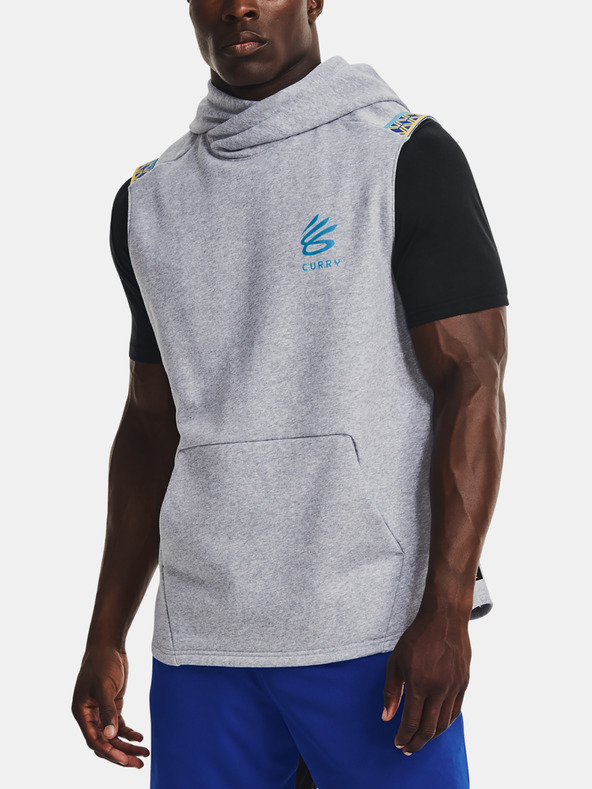 Under Armour Moški pulover Under Armour CURRY FLEECE SLVLS HOODY