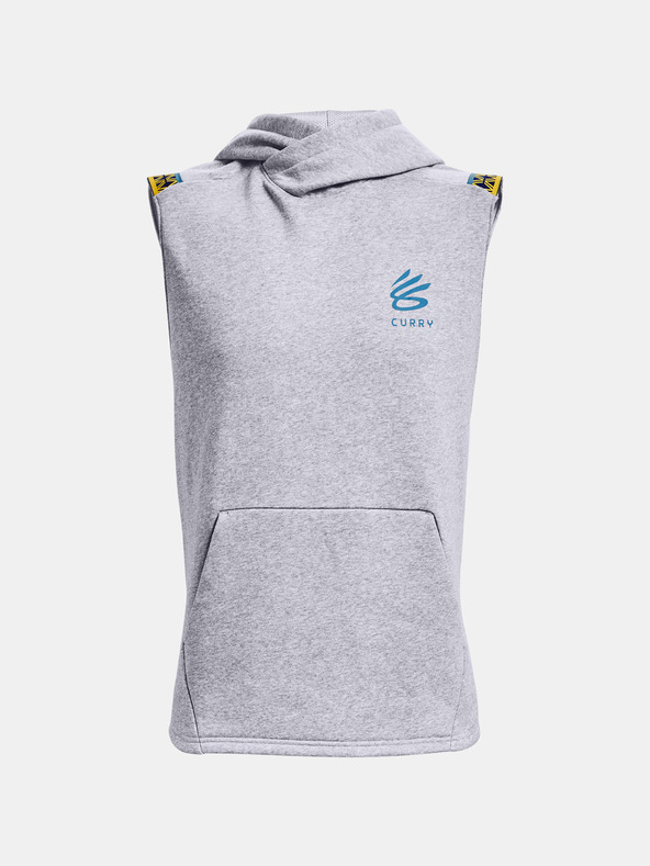 Under Armour Moški pulover Under Armour CURRY FLEECE SLVLS HOODY