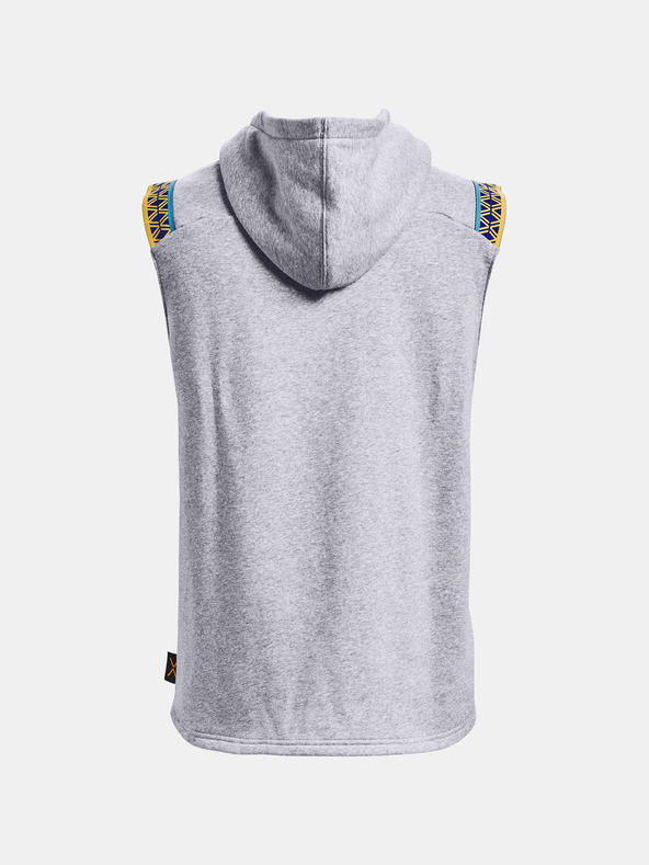 Under Armour Moški pulover Under Armour CURRY FLEECE SLVLS HOODY
