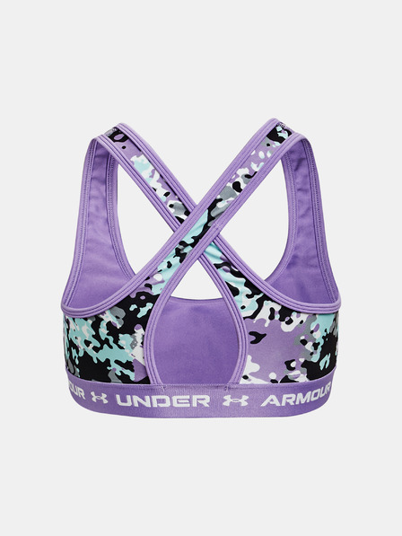 Under Armour Dekliški nedrček Under Armour G Crossback Mid Printed-BLK