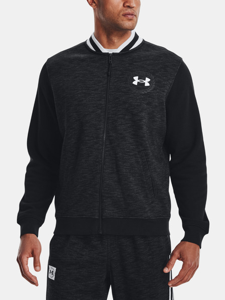 Under Armour Moški pulover Under Armour UA Essential Heritage Flc FZ