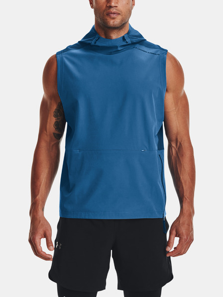 Under Armour Moški pulover Under Armour UA Rush Woven SL Hoodie