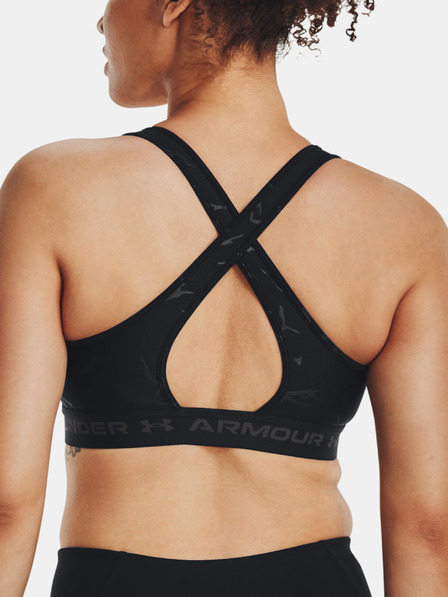 Under Armour Ženski modrček Under Armour UA Crossback Mid Emboss