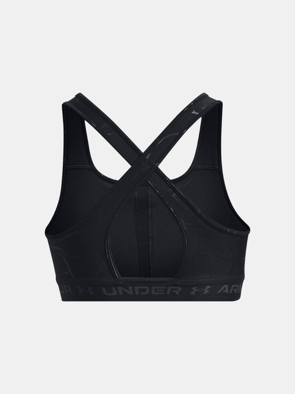 Under Armour Ženski nedrček Under Armour UA Crossback Mid Emboss