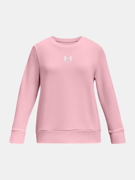 Under Armour Dekliški pulover Under Armour UA Rival Terry Crew -PNK