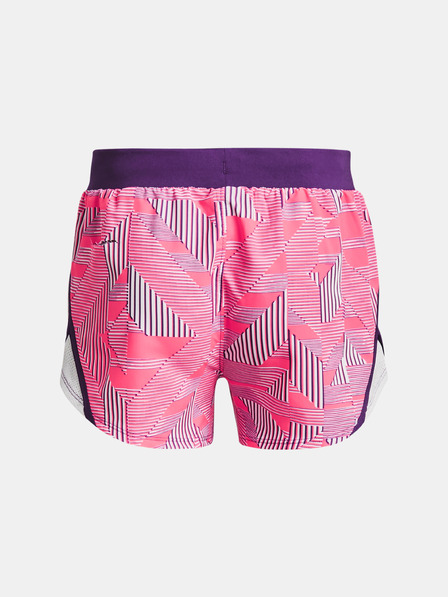 Under Armour Dekliške kratke hlače Under Armour UA Fly By Printed Short -PNK