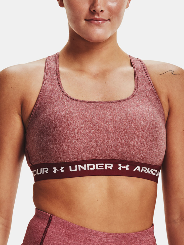 Under Armour Ženski nedrček Under Armour Crossback Mid Hthr