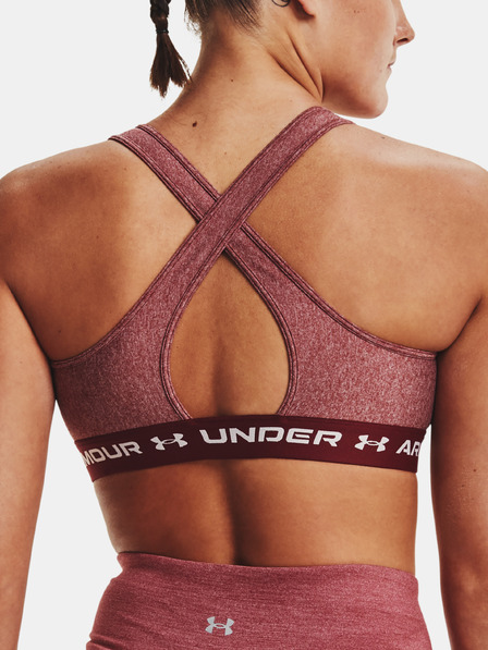 Under Armour Ženski nedrček Under Armour Crossback Mid Hthr
