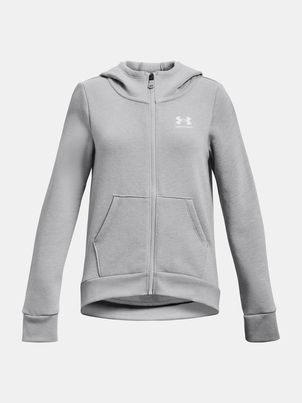 Under Armour Dekliški pulover Under Armour Rival Fleece LU FZ Hoodie-BLK
