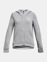 Under Armour Dekliški pulover Under Armour Rival Fleece LU FZ Hoodie-BLK