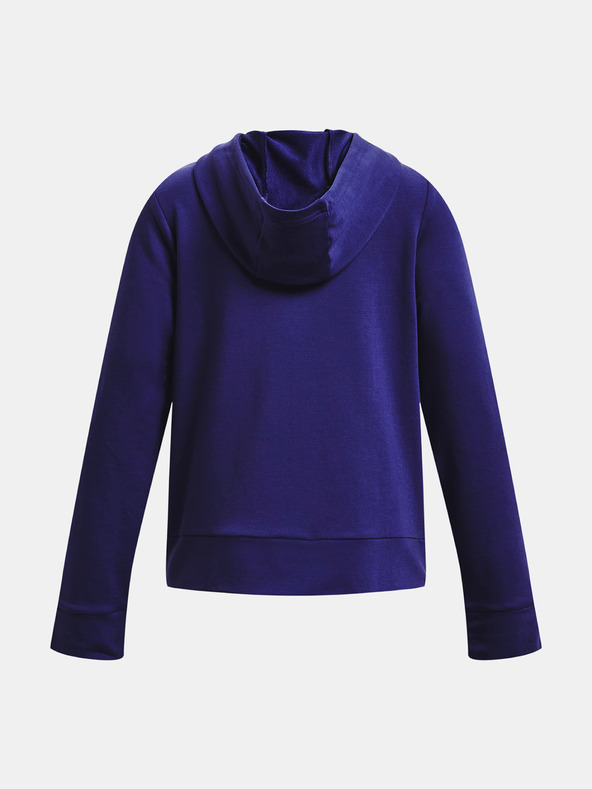 Under Armour Dekliški pulover Under Armour UA Rival Terry FZ Hoodie-BLK