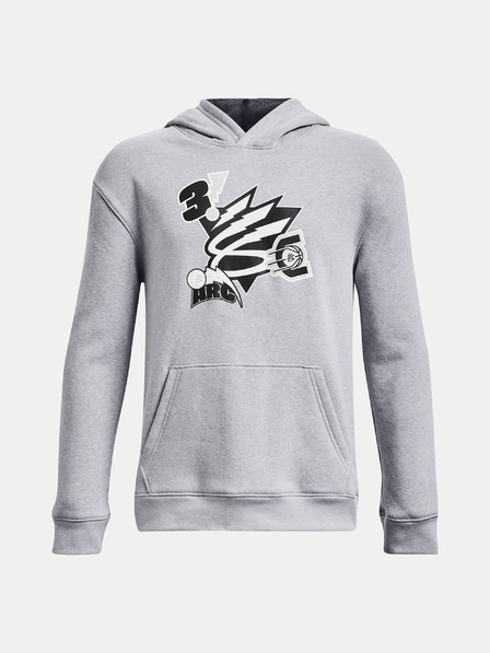 Under Armour Deški pulover Under Armour Curry Boys Big Splash Hoodie-GRY