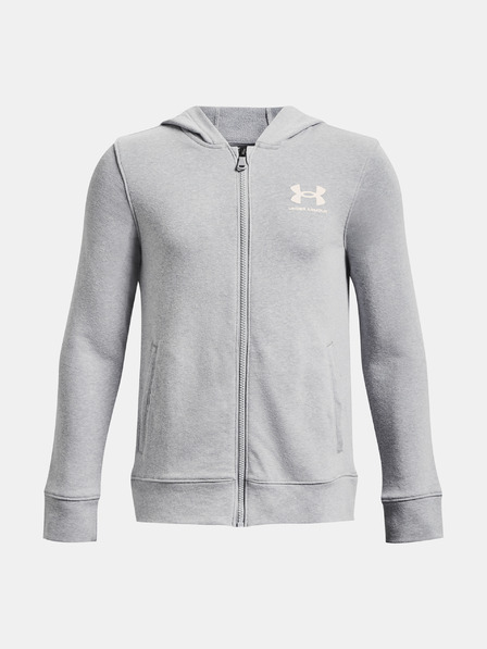 Under Armour Deški pulover Under Armour UA Rival Terry FZ Hoodie-BLK