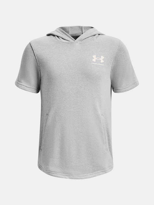 Under Armour Deški pulover Under Armour UA Rival Terry SS Hoodie-GRY