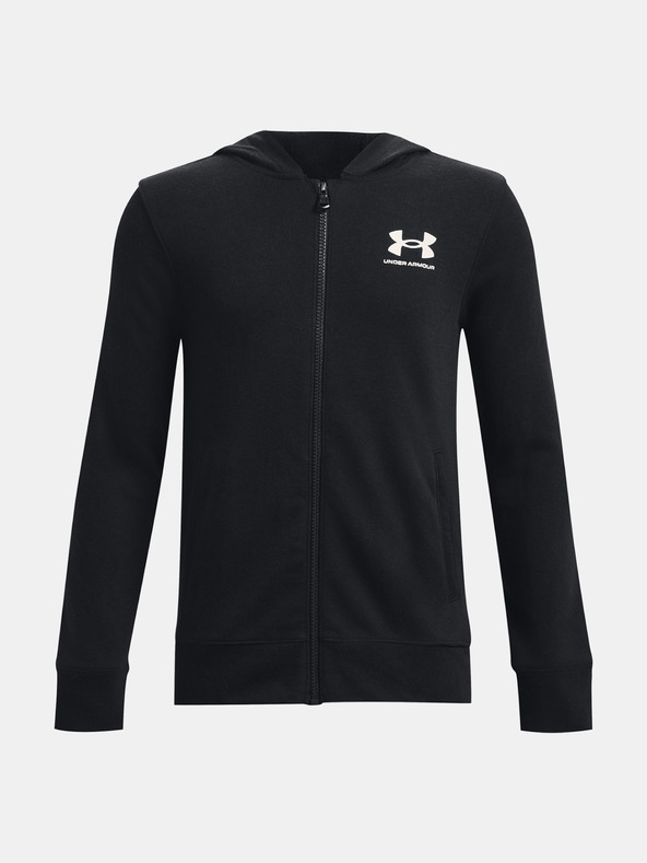 Under Armour Deški pulover Under Armour UA Rival Terry FZ Hoodie-BLK