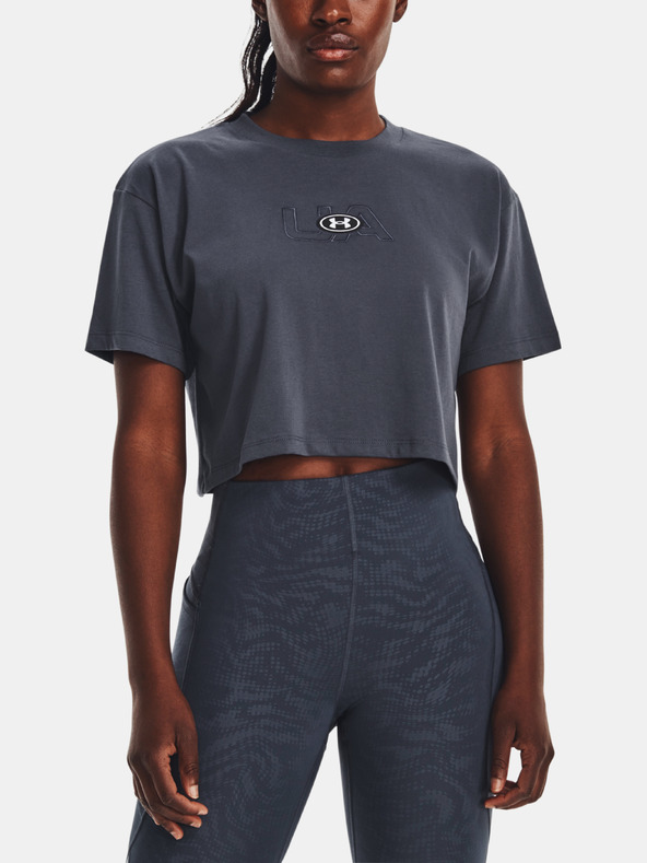 Under Armour Ženska majica Under Armour UA BRANDED LOGO CROP SS
