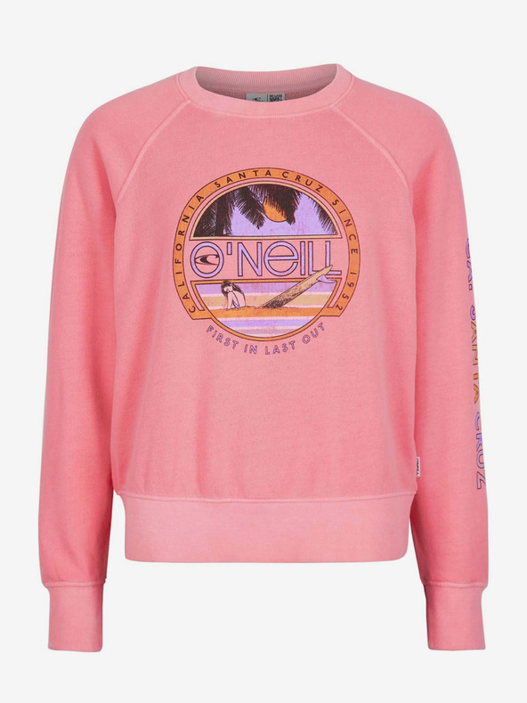 O'Neill Rožnata ženska majica O'Neill Cult Shift Sweatshirt