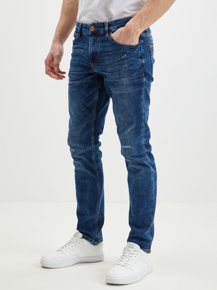 ONLY & SONS Temno modre moške kavbojke ozkega kroja ONLY & SONS Loom