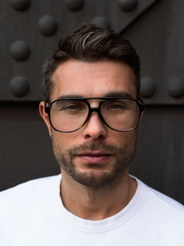 VEYREY VeyRey Guntram rjava modra očala za blokiranje svetlobe