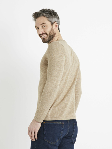 Celio Bež moški pulover Celio Delano