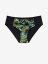 DORINA Zeleno-črni ženski spodnji del kopalk z vzorcem DORINA Kano