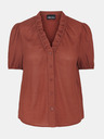 Pieces Rjava bluza Pieces Lynwen