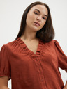 Pieces Rjava bluza Pieces Lynwen