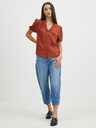 Pieces Rjava bluza Pieces Lynwen