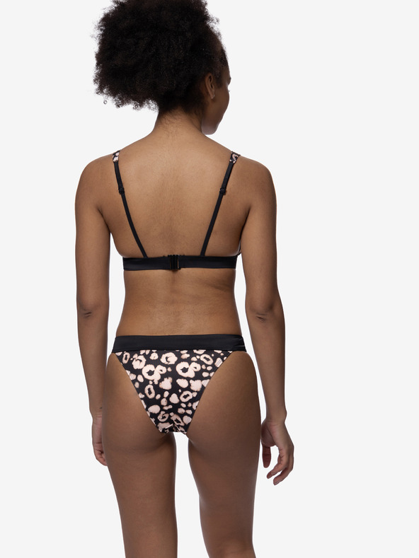 DORINA Rožnato-črni vzorčasti zgornji del ženskih kopalk DORINA Lagos