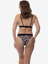 DORINA Rožnato-črni vzorčasti zgornji del ženskih kopalk DORINA Lagos