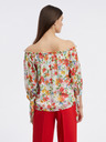 Orsay Rdeče-krem ženska cvetlična bluza ORSAY