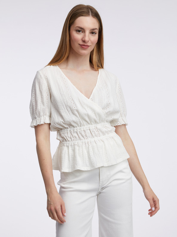 Orsay Bela ženska vzorčasta bluza ORSAY
