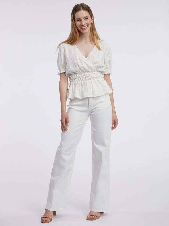 Orsay Bela ženska vzorčasta bluza ORSAY