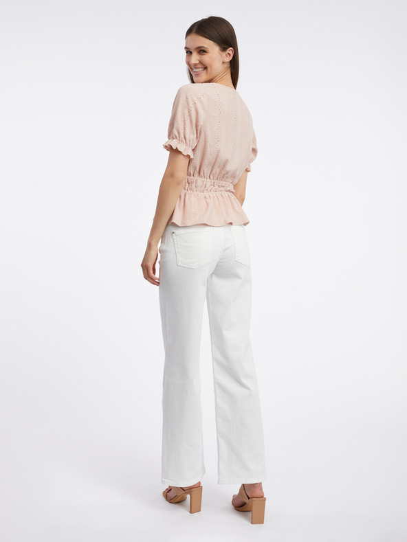 Orsay Svetlo rožnata ženska vzorčasta bluza ORSAY