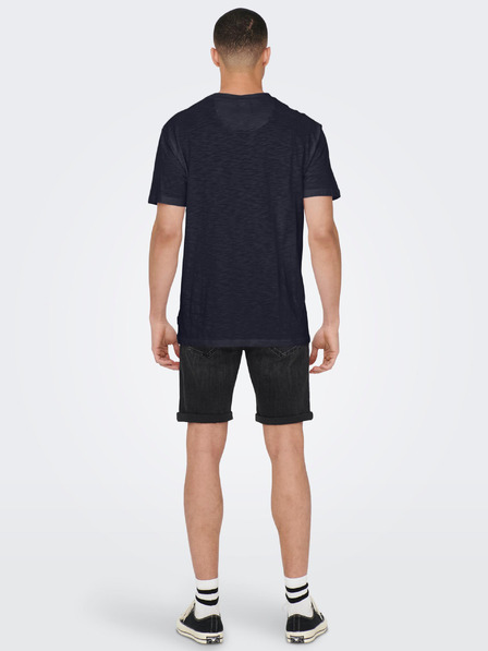 ONLY & SONS Temno modra moška majica ONLY & SONS Perry