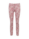 Orsay Rožnate ženske vzorčaste slim fit kavbojke ORSAY