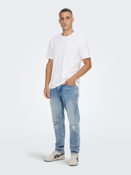 ONLY & SONS ONLY & SONS svetlo modre raztrgane kavbojke skinny fit