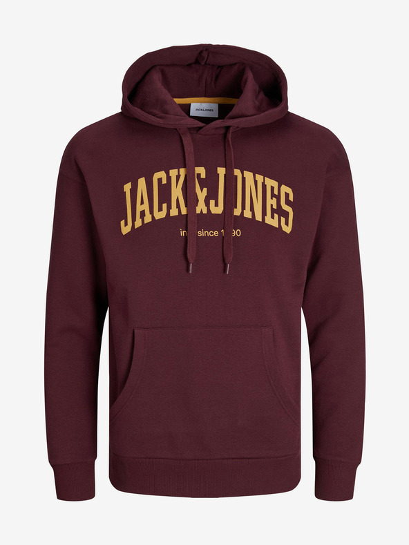 Jack & Jones Jack & Jones Josh moška kapuca v bordo barvi