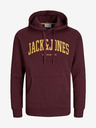 Jack & Jones Jack & Jones Josh moška kapuca v bordo barvi