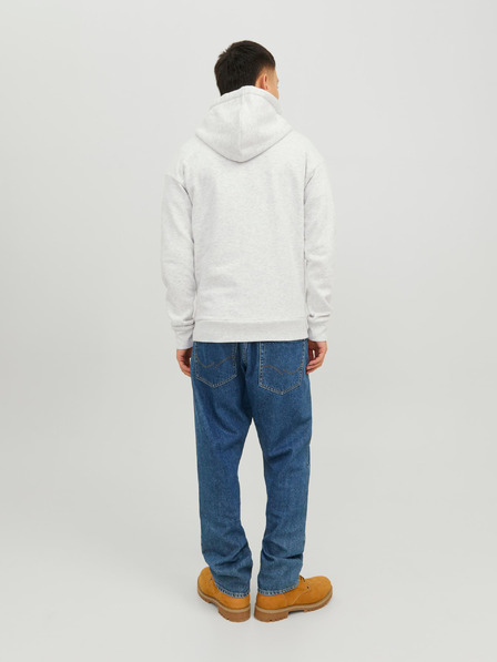 Jack & Jones Svetlo siva moška majica s kapuco Jack & Jones Josh