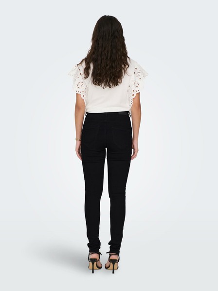 Jacqueline de Yong Črne ženske kavbojke skinny fit JDY Vega