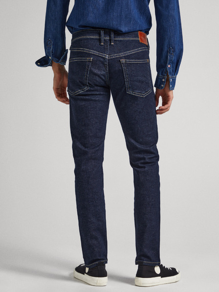 Pepe Jeans Temno modre moške kavbojke ozkega kroja Pepe Jeans Hatch