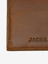 Jack & Jones Rjav moški usnjeni etui za kreditne kartice Jack & Jones Side