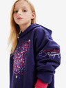 Desigual Desigual Emmline Disney dekliška obleka s kapuco vijolične barve