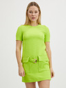 Versace Jeans Couture Neonsko zelena ženska obleka Versace Jeans Couture