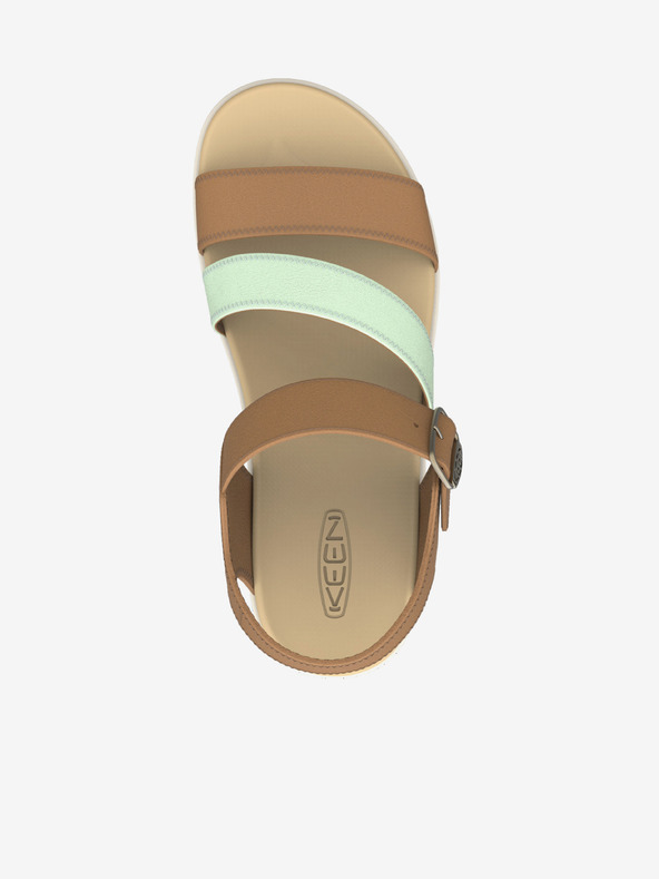 Keen Rjavi ženski usnjeni sandali Keen